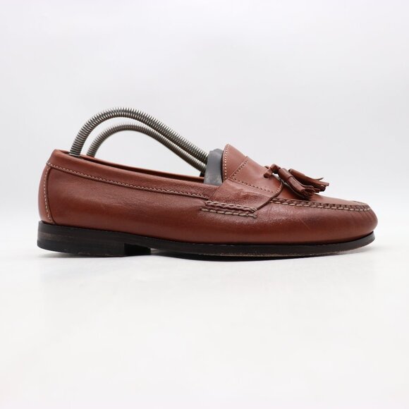 Cole Haan Brown Leather Tassel Loafers Men’s 8 EEE Classic Dress Shoes C02995 main image 10